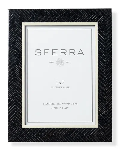 Sferra Atrani Picture Frame, 5 By 7 In Black