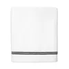 Sferra Aura Nuova Bath Sheet In White/ Black