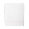 Sferra Aura Nuova Cotton Terry Bath Sheet In White/ Pink