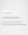 Sferra Aura Nuova Cotton Terry Bath Sheet In White/ivory