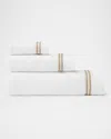 Sferra Aura Nuova Bath Sheet In White/sand
