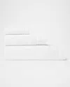 Sferra Aura Nuova Cotton Terry Bath Sheet In White/white