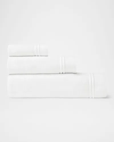 Sferra Aura Nuova Cotton Terry Bath Sheet In White/white