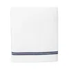 Sferra Aura Nuova Bath Towel In White/ Navy