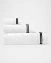 Sferra Aura Nuova Bath Towel In White/black