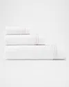 Sferra Aura Nuova Bath Towel In White/pink
