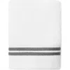 Sferra Aura Nuova Wash Cloth In White/charcoal