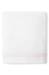Sferra Aura Nuova Cotton Terry Bath Sheet In White/pink