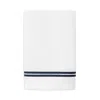 Sferra Aura Nuova Combed Cotton Hand Towel In White/ Navy