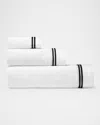 Sferra Aura Nuova Hand Towel In White/black