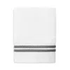 Sferra Aura Nuova Wash Cloth In White/charcoal