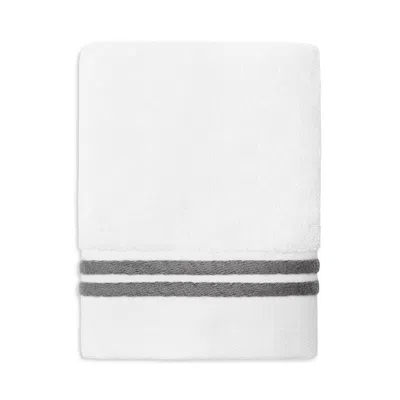 Sferra Aura Nuova Wash Cloth In White/charcoal