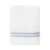 Sferra Aura Nuova Wash Cloth In White/ Sea