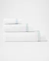 Sferra Aura Nuova Washcloth In White/aqua