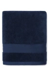 Sferra Bello Nuovo Combed Cotton Bath Sheet In Navy
