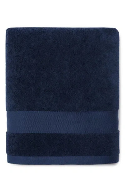 Sferra Bello Nuovo Combed Cotton Bath Towel In Navy