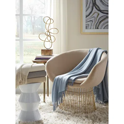 Sferra Bristol Throw In Lake Blue