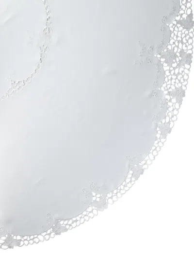 Sferra Butterfly 13-piece Embroidered Tablecloth & Napkin Set In White