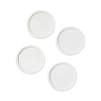 Sferra Calanna Marbled Coasters, Set Of 4 In White