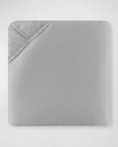 Sferra California King 590 Thread Count Fitted Sheet In Grey