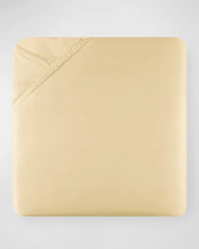 Sferra California King 590 Thread Count Fitted Sheet In Yellow