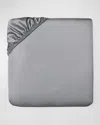 Sferra California King 590 Thread Count Fitted Sheet In Slate