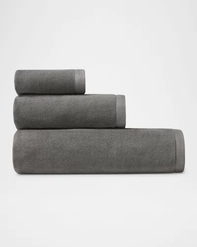 Sferra Canedo Nuovo Washcloth In Charcoal
