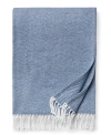 Sferra Capriana Brushed Cotton Throw, 51" X 71" In Navy