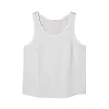 Sferra Caricia Swing Tank Top In Tin/white