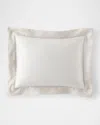 Sferra Carlotta Sateen Pillow Sham In Taupe
