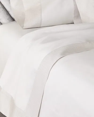 Sferra Carlotta Flat Sheet, Full-queen In Taupe