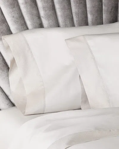 Sferra Carlotta King Pillowcase Pair In Taupe