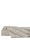 Sferra Carlotta Sateen Flat Sheet In Taupe