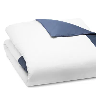 Sferra Casida Duvet Cover, Twin In White/delft