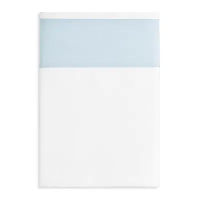 Sferra Casida Flat Sheet, King In White/poolside