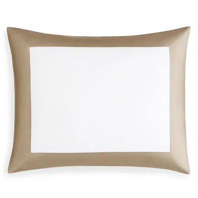 Sferra Casida King Sham In White/oat