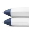 Sferra Casida Standard Pillowcase, Pair In White Delft