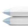 Sferra Casida Standard Pillowcase, Pair In White/powder