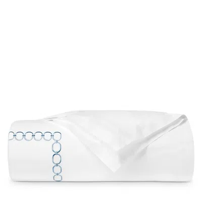 Sferra Catena Duvet Cover, King In White/sea