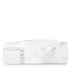 Sferra Catena Duvet Cover, King In White/willow
