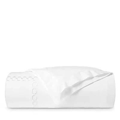 Sferra Catena Duvet Cover, Twin In White/ Lunar