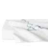 Sferra Catena Flat Sheet, Full Queen In White/sea