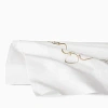 Sferra Catena Flat Sheet, King In White/sand