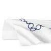 Sferra Catena Flat Sheet, Twin In White
