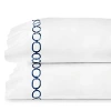 Sferra Catena Pillowcase, Set Of 2, King In White/navy