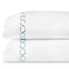 Sferra Catena Pillowcase, Set Of 2, King In White/sea