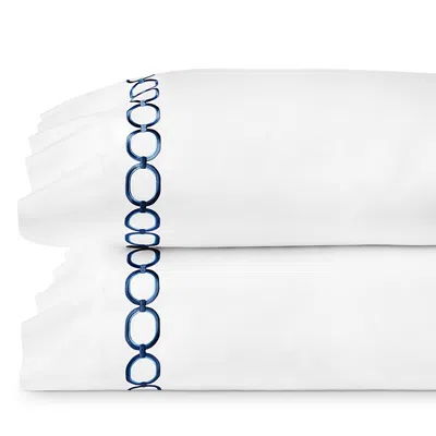 Sferra Catena Pillowcase, Set Of 2, Standard In Blue