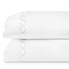 Sferra Catena Pillowcase, Set Of 2, Standard In White/luna