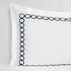 Sferra Catena Sham, Boudoir In White/navy