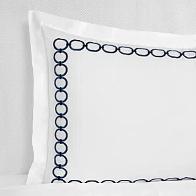 Sferra Catena Sham, Boudoir In White/navy